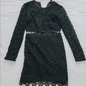 Black long sleeved dress